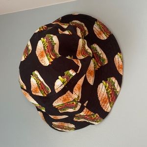 City Hunter Original Headwear Bucket Hat Hamburger Design OS Unisex